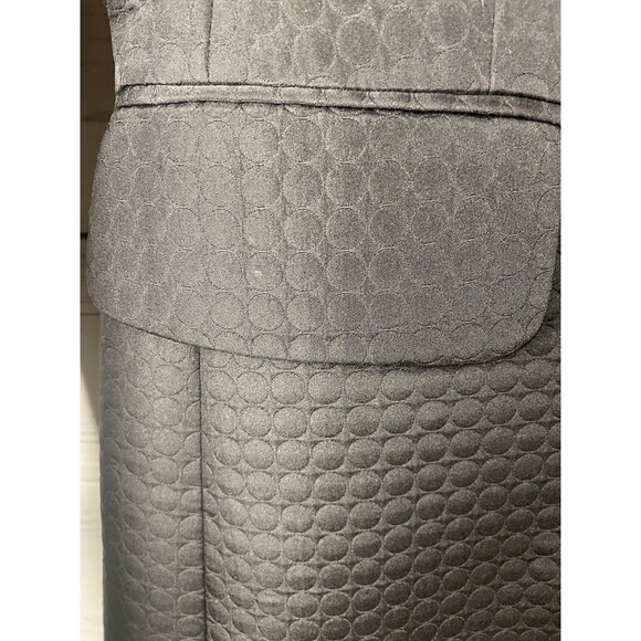 Banana Republic Coat Womens Small Black Textured Jacquard Hidden Button Lined - Picture 3 of 7